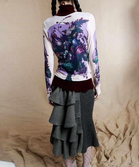 Back Tiered Skirt